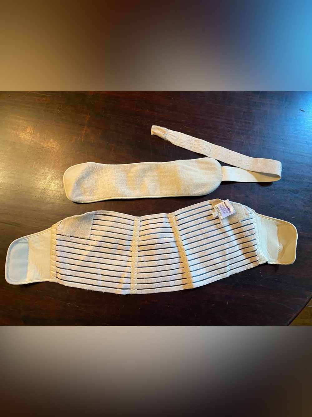 BabiesRUs Cream Abdominal Support Belt with Adjustable Elastic Panels